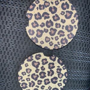 Cheetah car coasters